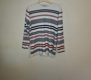 Jones Wear White Striped Top